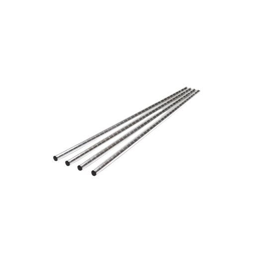 POTEAU PLAQUÉ EN CHROME 84"| 212.36 CM