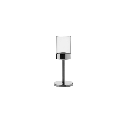 HOLLOWICK 272BSS MOD™ CANDLESTICK BASE, SHADE SUPPORT, 6-3/4" H X 4" DIA., BRUSHED STAINLESS