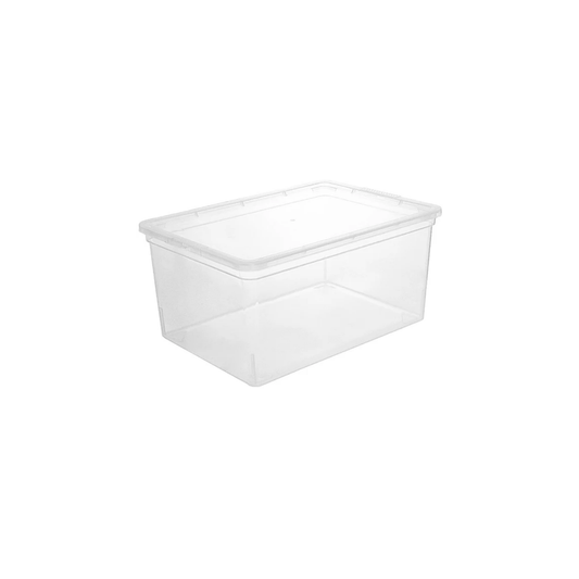 RECIPIENT DE STOCKAGE TRANSPARENT 15.25''X11''X2.5''