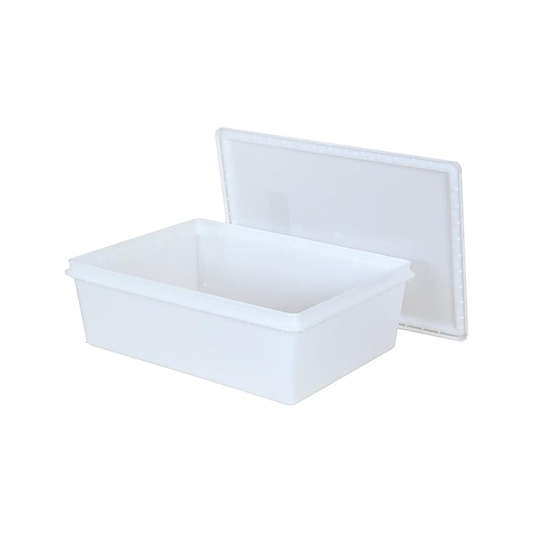 CONTENANT RECTANGULAIRE 15.5''X11''X5'' BLANC