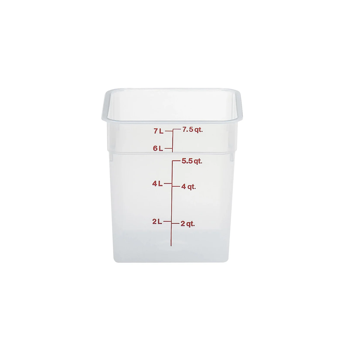 TRANSLUCENT 8QT SQUARE CONTAINER