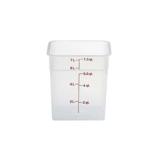 TRANSLUCENT 8QT SQUARE CONTAINER