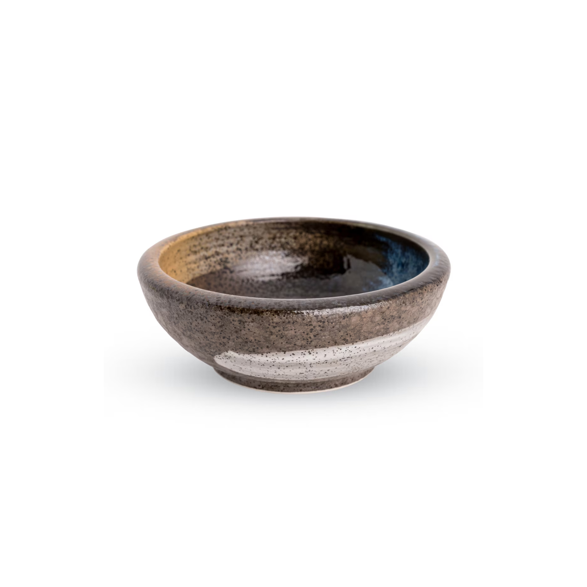BOL FUSION BLEU ET MARRON 5"DIA. X 1,75"H - 9,5OZ