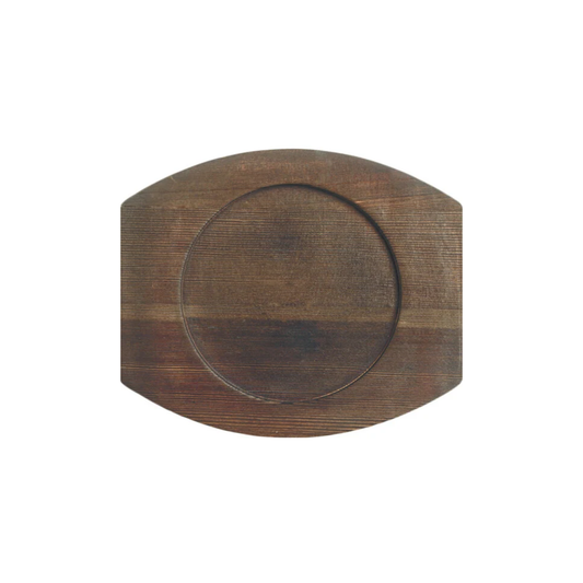 TRIVET EN BOIS ROND 8 1/2 ''