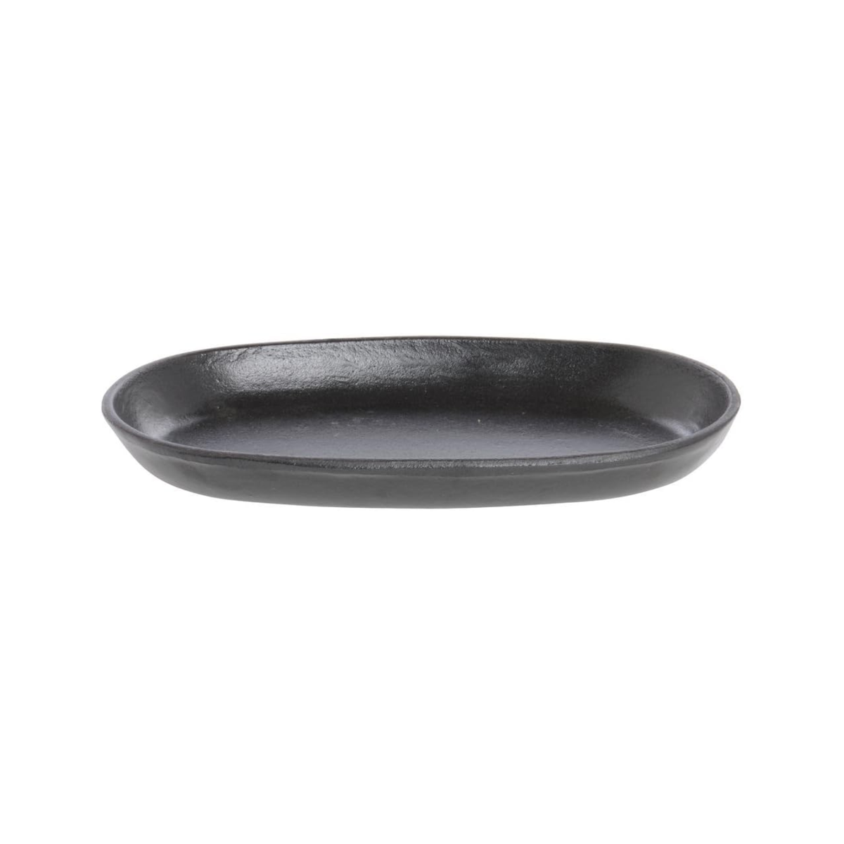 PLATEAU OVALE EN FONTE 9 1 / 2''X 6 1/2 ''