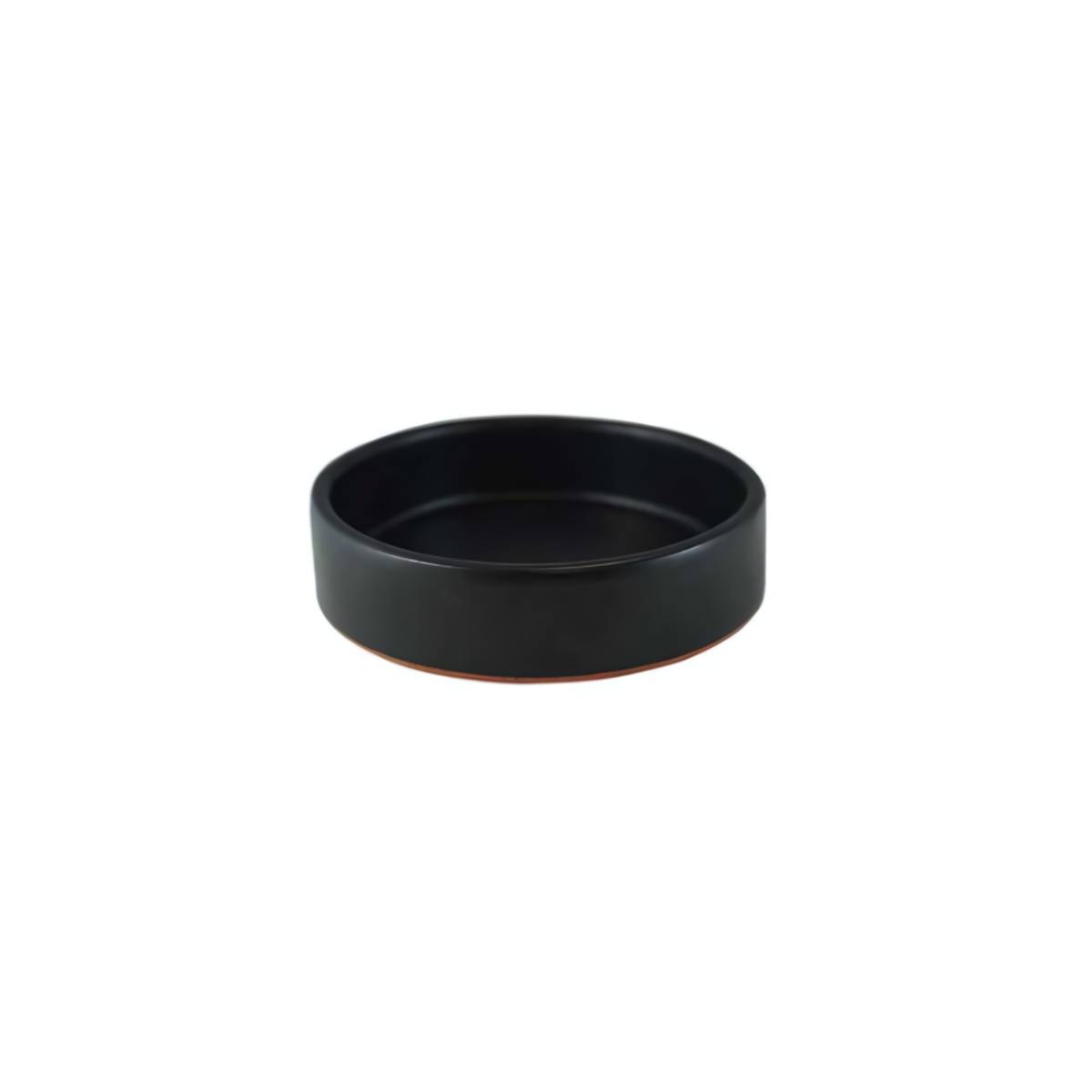 RAMEQUIN EN TERRE CUITE AVEC REBORD NOIR 3.4OZ/100ML