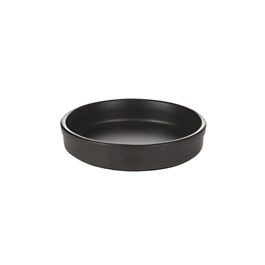 RAMEQUIN EN TERRE CUITE AVEC REBORD NOIR 6.7OZ/200ML