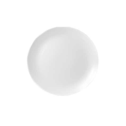 ASSIETTE COUPE ORGANIQUE, 10 3/4", RONDE, CÉRAMIQUE, DUDSON, BLANC BIOLOGIQUE