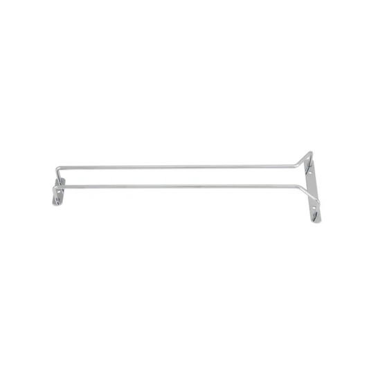 SINGLE CHANNEL CHROME GLASS HANGER 16"