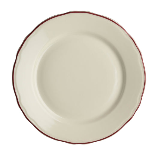ASSIETTE 10 5/8''  CAROLYN STYLELINE MAROON