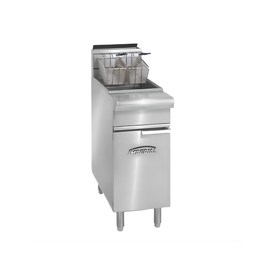 FRITEUSE 15PO. , 50LBS/CAP, 120000BTU, GAZ/NAT