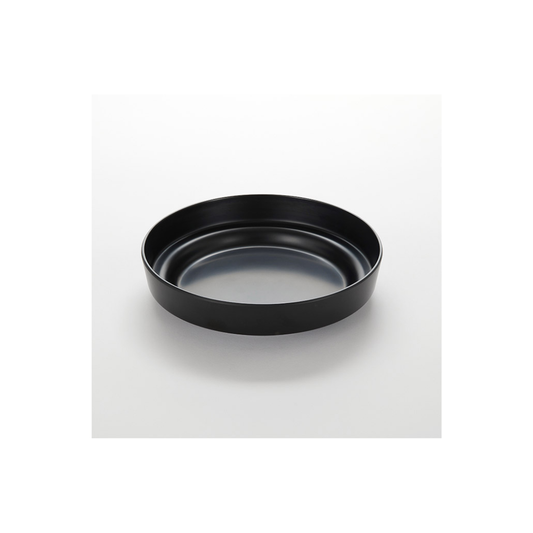 SEAFOOD TRAY, MELAMINE, BLACK, 10″ DIA.X 2-1/4" H