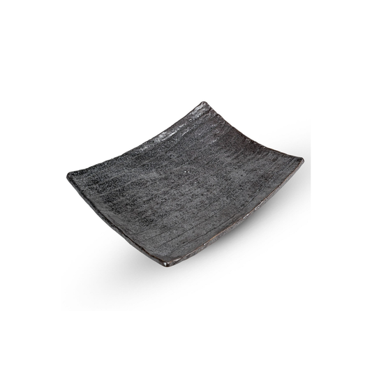 ASSIETTE RECTANGULAIRE GRIS NANBAN 13,5" L X 10,5" L X 2,5" H