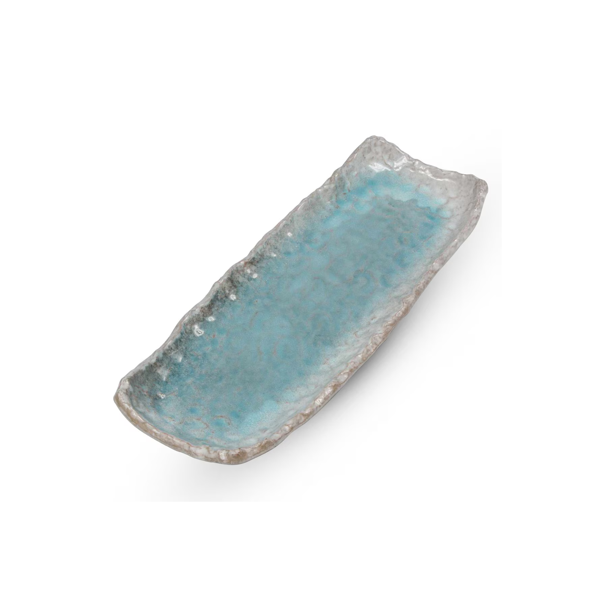 KUMO BLUE RECTANGULAR PLATE 12.5"L X 5"W