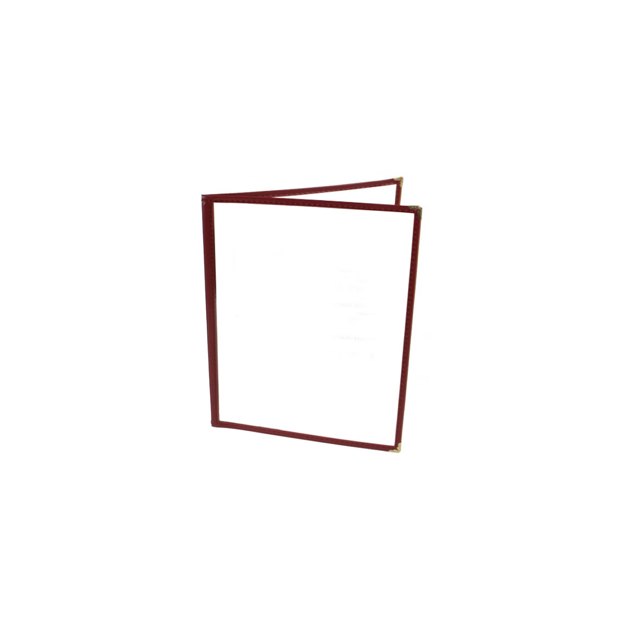 2 FOLDER MENU 81/2" X 11" MAROON