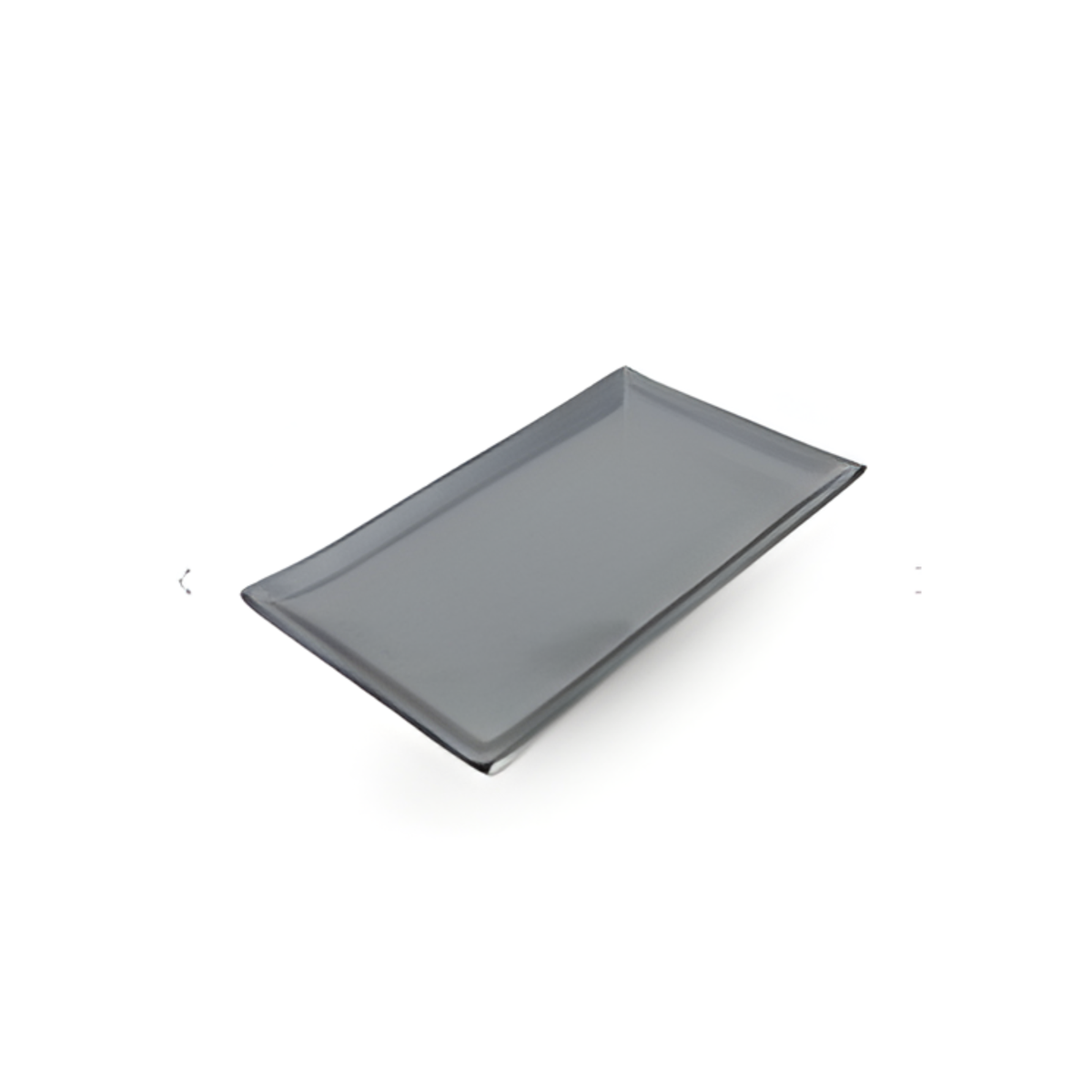 TESSA BLACK RETANGULAR PLATE 8.5''X5''