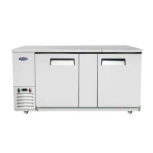 69" VITRINE ARRIÈRE EN VERRE - ACIER INOXYDABLE