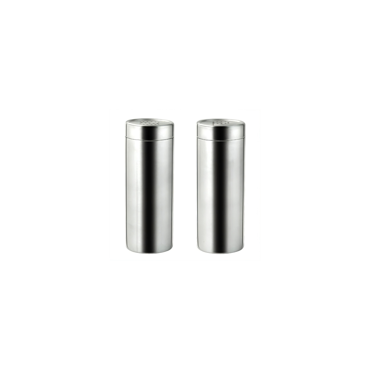 zzz SALT N PEPPER SET W/HOLDER SS