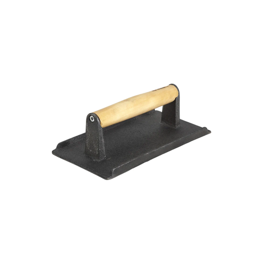 APLATISSEUR DE STEAK EN FONTE 9''X5.25'' 2.5 LBS