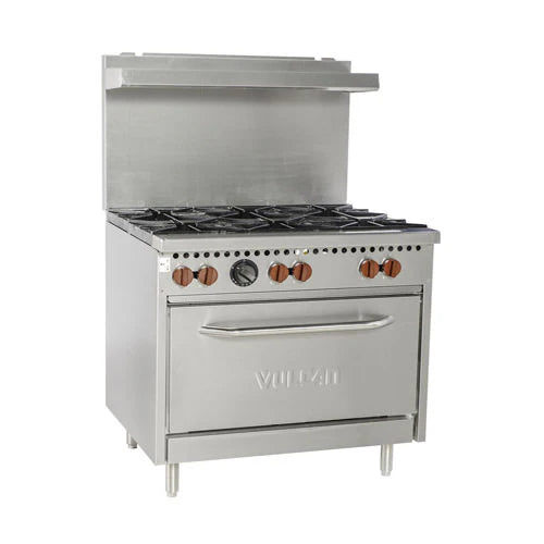CUISINIÈRE 36", 6 RONDS AVEC FOUR STANDARD, 198000BTU, GAZ/NAT