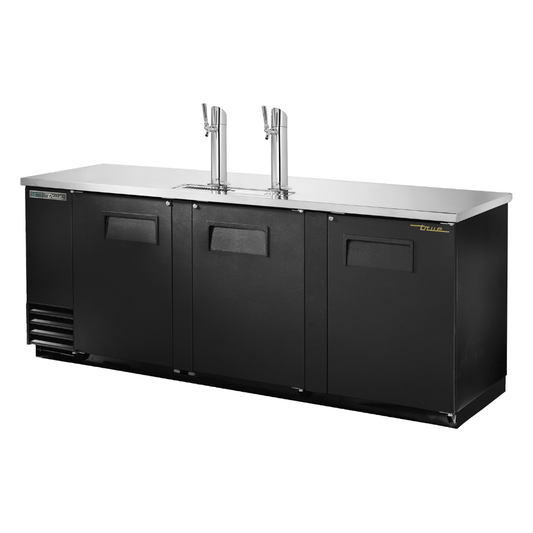 DISTRIBUTEUR BIÈRE EN FUT , 3 PORTES SOLIDES, 90.5"x27"x37"H NOIR