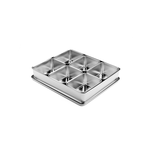 YAKUMI PAN 6 COMPARTIMENTS INOX