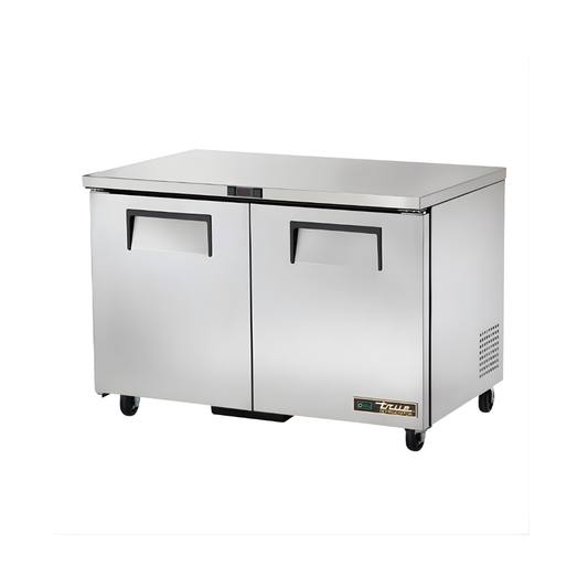 RÉFRIGÉRATEUR SOUS-COMPTOIR 2 PORTES SOLIDES, 48.5"x30"x29.75"H 230V