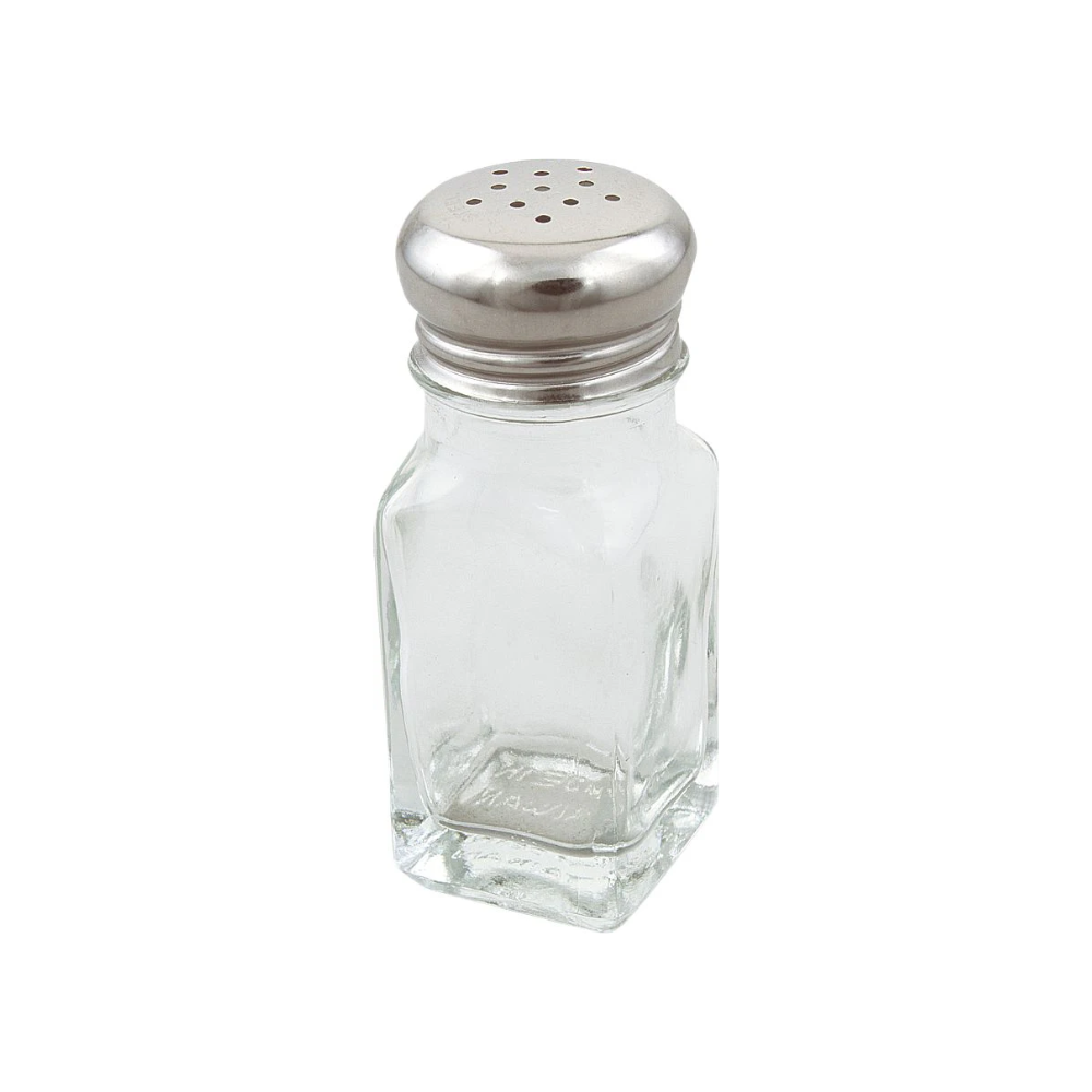 SALT AND PEPPER SHAKER 2OZ SQUARE