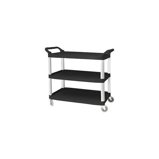UTILITY CART BLACK. 20" X 34"