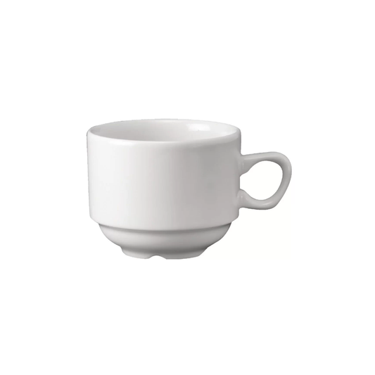 TASSE A CAFE EMPILAGLE 7OZ BLANC CHURCHILL